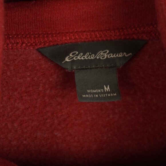 Eddie Bauer Coral‎ Pink Cowl Neck Pullover Sweatshirt Size Medium - Picture 5 of 7